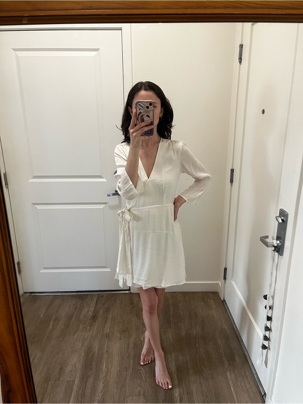 White Wrap Dress